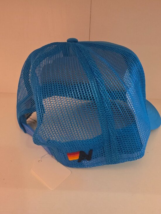 Neon blue Aviator Nation Trucker Hat main image 9